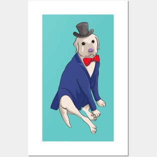 Bow Tied Labrador Posters and Art